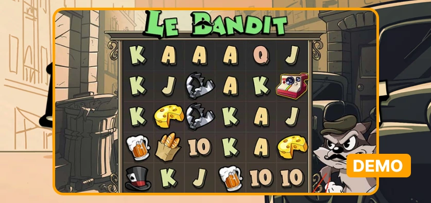 „Le Bandit“ lošimo automato demonstracinė versija.