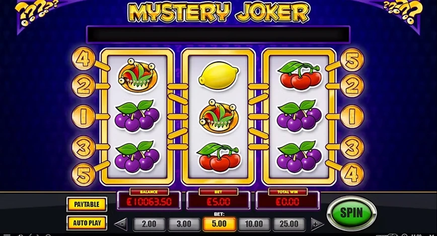 „Mystery Joker“ lošimo automato grafika.